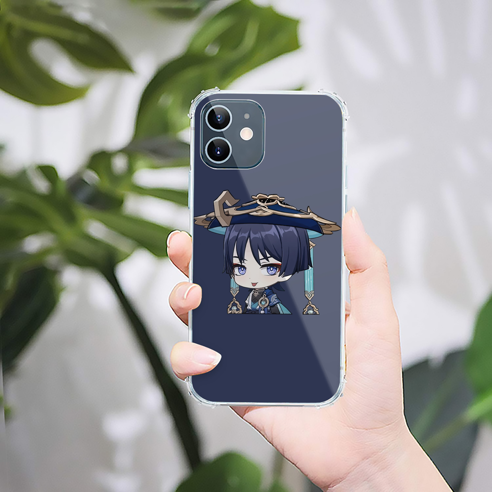 げんし神 さんペい genshin Sanpei 【iPhone 12シリーズ対応】透明スマホケース（クリアソフトケース）